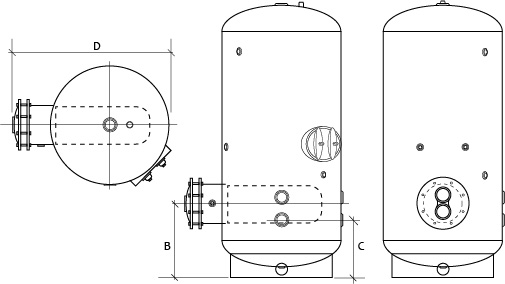 Bare Vertical Tank Diagram