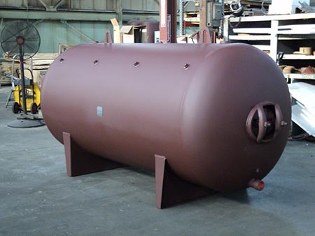 Large Volume Horizontal Bare Water Storage Tank